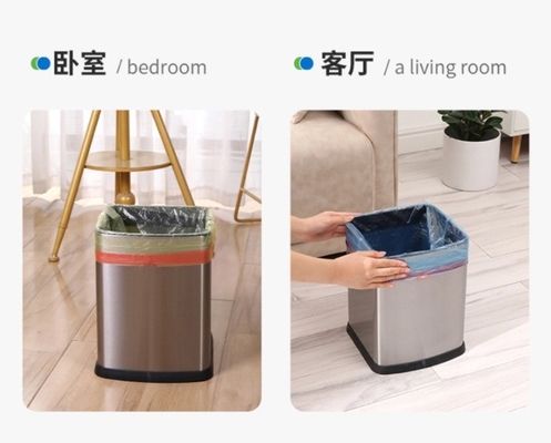 Boîte à ordures en plastique à corde de traction pour le ménage avec poignée