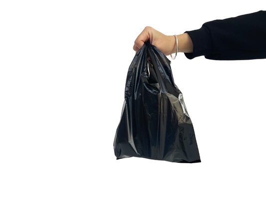 Impression du logo PET PETAL PE Sac en plastique personnalisé avec poignée flexiloop et impression personnalisée