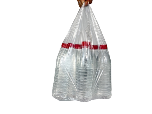Impression du logo PET PETAL PE Sac en plastique personnalisé avec poignée flexiloop et impression personnalisée