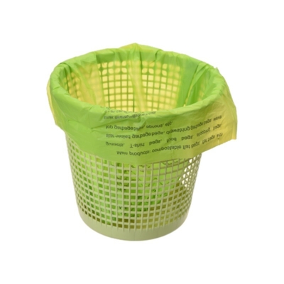 Commande personnalisée Sacs en plastique biodégradables en vert et blanc Épaisseur transparente Sacs personnalisés