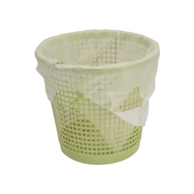 Commande personnalisée Sacs en plastique biodégradables en vert et blanc Épaisseur transparente Sacs personnalisés