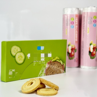 Sac d'emballage alimentaire en plastique PE biodégradable sur rouleau pour une protection claire et fraîche