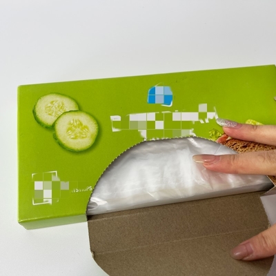 Sac d'emballage alimentaire en plastique PE biodégradable sur rouleau pour une protection claire et fraîche