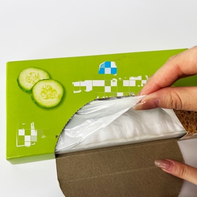 Sac d'emballage alimentaire en plastique PE biodégradable sur rouleau pour une protection claire et fraîche