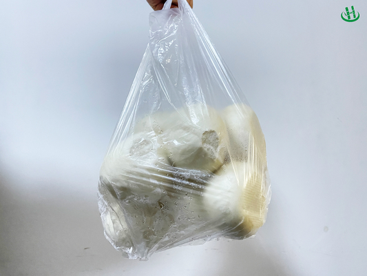 Sacs en HDPE transparents pour les légumes HDPE/LDPE/LLDPE résistant aux déchirures sacs en plastique en rouleau pour supermarchés