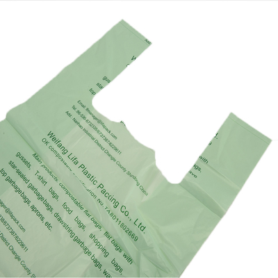 Déchets de déchets Biodégradables sacs en plastique compostable avec PBAT/PLA/matériau amidon