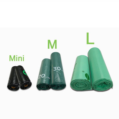 3 gallons de sacs de déchets de cuisine biodégradables recyclables compostables Solution écologique