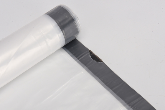 HDPE LDPE MDPE Sac à dos carré de bureau de ménage portable à fermeture automatique Sac en plastique à corde