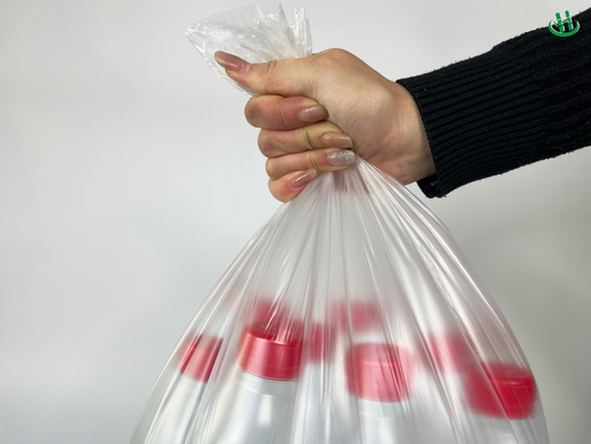 Sac en plastique épaissi pour ménage 5-100 microns Épaisseur gilet à quatre couleurs Tri des ordures