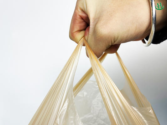 Sac perforé respirant pour fruits et légumes, sac en plastique épaissi en blanc transparent