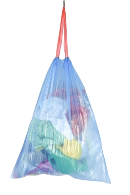 Certificat d'adéquation du compost en plastique spécialisé à corde de traction Sacs à ordures pour la production de masse