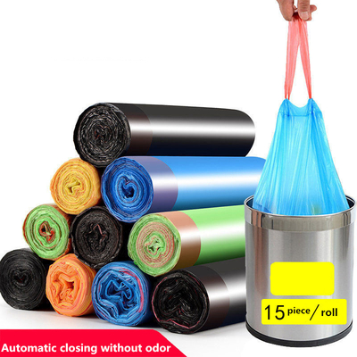 Sac à ordures en HDPE pour cuisine à corde de traction pour une gestion écologique des déchets