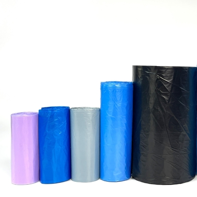 Commande personnalisée Offset Impression Sac à ordures plat en plastique sans filetage
