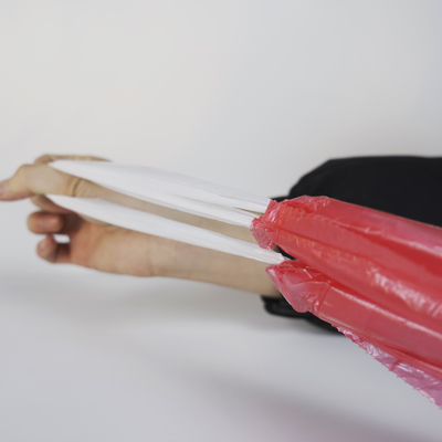 Sac à ordures jetable en PEHD coloré avec fermeture à corde pratique et pratique