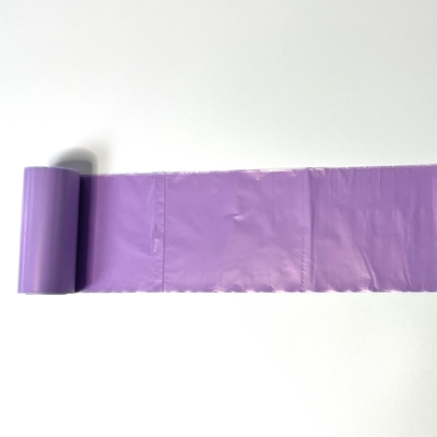Traitement de surface d'impression offset LDPE Sac à ordures en plastique sur rouleau pour poubelles beige