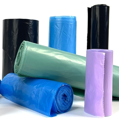 Sac à ordures en plastique noir à haute densité liner avec impression offset