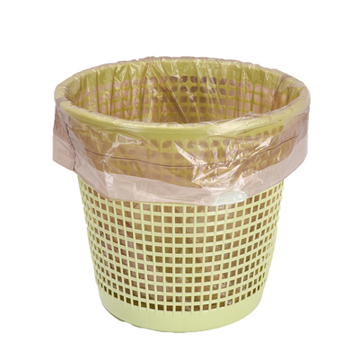 Sacs à ordures avec corde de traction en plastique HDPE