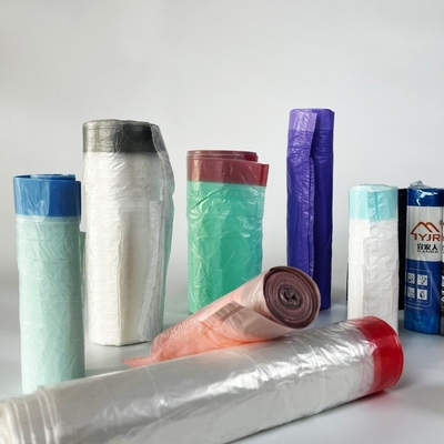 Sacs à ordures en plastique HDPE pliés individuellement