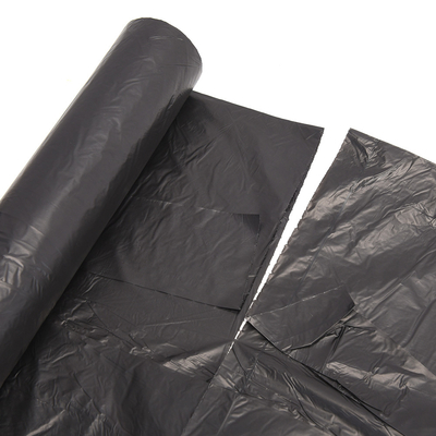 Sacs à ordures transparents en HDPE 120L avec corde de traction pour produits ménagers
