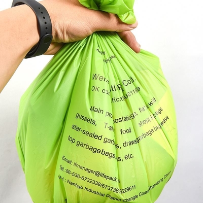 Commande personnalisée acceptée 35L Biodégradable poubelles pour élimination des déchets écologiques