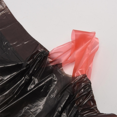 Commande personnalisée Accepté sac à ordures en rouleau de plastique bleu pour ménage avec corde à tirer