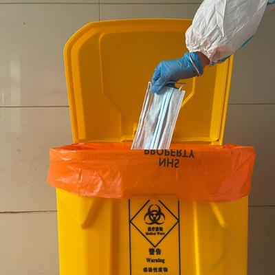 Sacs à sacs en HDPE/LDPE/LLDPE imprimés en offset pour déchets médicaux