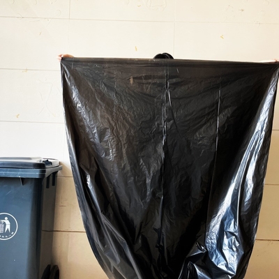 Taille personnalisée plié individuellement HDPE plastique nettoyage entrepreneur sac à ordures d'emballage