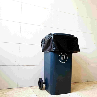 Matériel HDPE/LDPE/LLDPE Sacs à ordures extérieurs noirs extrêmement volumineux pour l'industrie