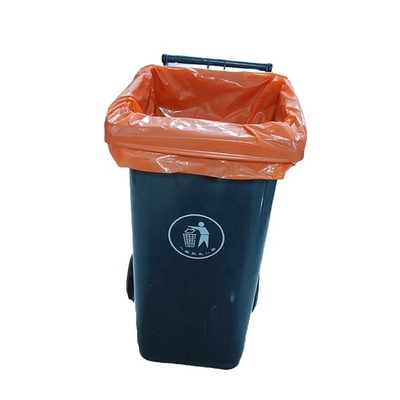 Sac à ordures en plastique noir recyclable en rouleau de 100 litres pour 55 gallons et impression offset
