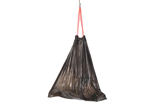 Sac à ordures en plastique noir recyclable en rouleau de 100 litres pour 55 gallons et impression offset