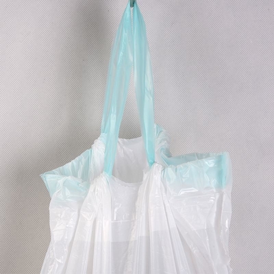 Fabrique des sacs à ordures noirs avec corde de traction HDPE/LDPE/LLDPE pour les déchets