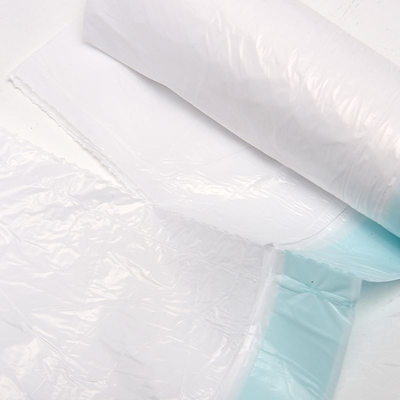 Fabrique des sacs à ordures noirs avec corde de traction HDPE/LDPE/LLDPE pour les déchets