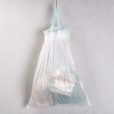 Sac à ordures en PEHD écologique à corde de traction et en plastique