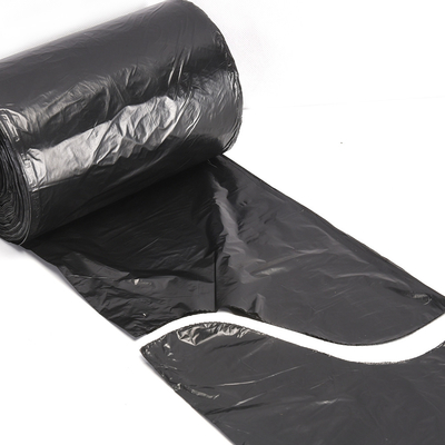 Sacs à ordures en PE beige en plastique HDPE/LDPE à cravate pour la marque personnalisée directe