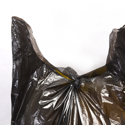 Sacs à ordures en PE beige en plastique HDPE/LDPE à cravate pour la marque personnalisée directe
