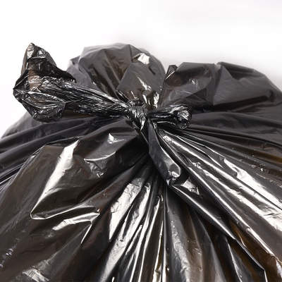 Sacs à ordures en PE beige en plastique HDPE/LDPE à cravate pour la marque personnalisée directe