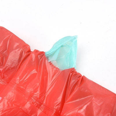 Sac à rouleaux de déchets en PEHD avec corde de traction et certificat OK compost pour la gestion des déchets