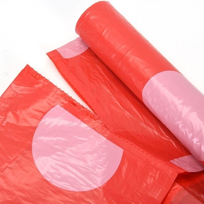 Sac à rouleaux de déchets en PEHD avec corde de traction et certificat OK compost pour la gestion des déchets
