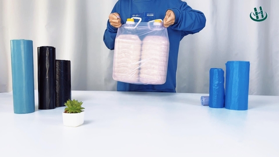 Sacs à ordures en plastique jetable pour emballage de déchets fabriqués à partir de procédés de moulage à la pâte