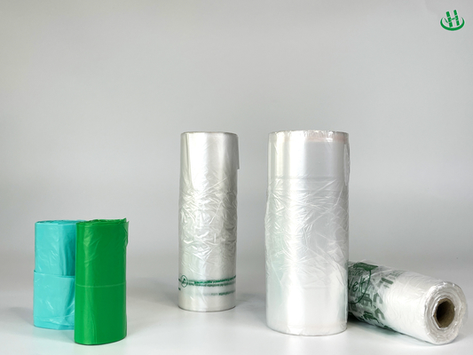 46 X 33 T-shirts clairs Sacs à ordures pour couches 1,3 Mil Sacs à ordures en plastique à sceau plat