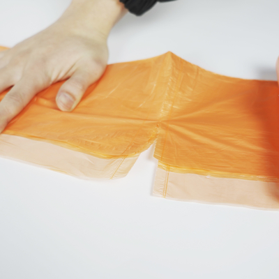 Commande personnalisée Sac à ordures en plastique noir épaissis sac rétractable résistant à l' eau jetable