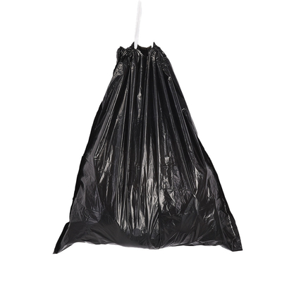HDPE 15 pcs rouleaux commande directe clair haute cuisine corde à tirer nettoyage sac à ordures plastique