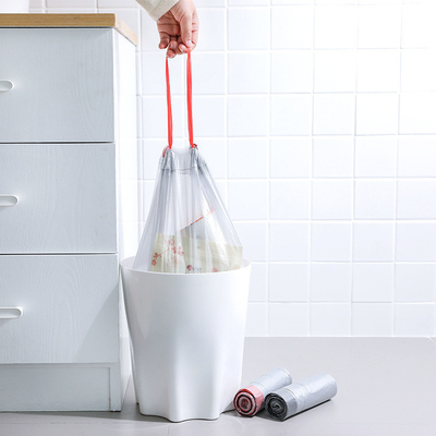 Sac de fond carré Sac à ordures jetable remplit 100 comptes Couleurs variées Sacs à ordures 20L