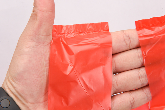 T-shirt à poignée élargie en PEHD à motif personnalisé Sac en plastique pour les déchets alimentaires et leur élimination