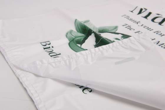 T-shirt flexo imprimé à gilet parfumé sac à ordures en plastique blanc pour magasin ou restaurant