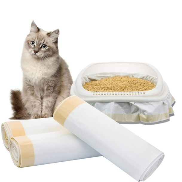 Structure du matériau PLA PBAT Sac de toilette pour l'élimination facile et écologique des déchets d'animaux de compagnie