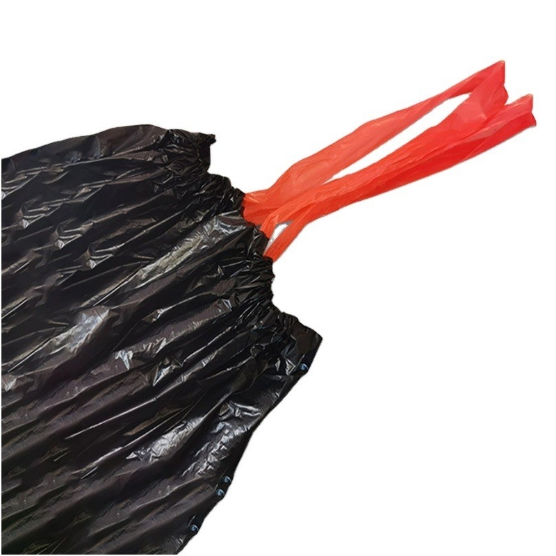Matériau PE écologique 13 gallons Couleur de la corde à dessin à l'odeur de déchets sacs à ordures