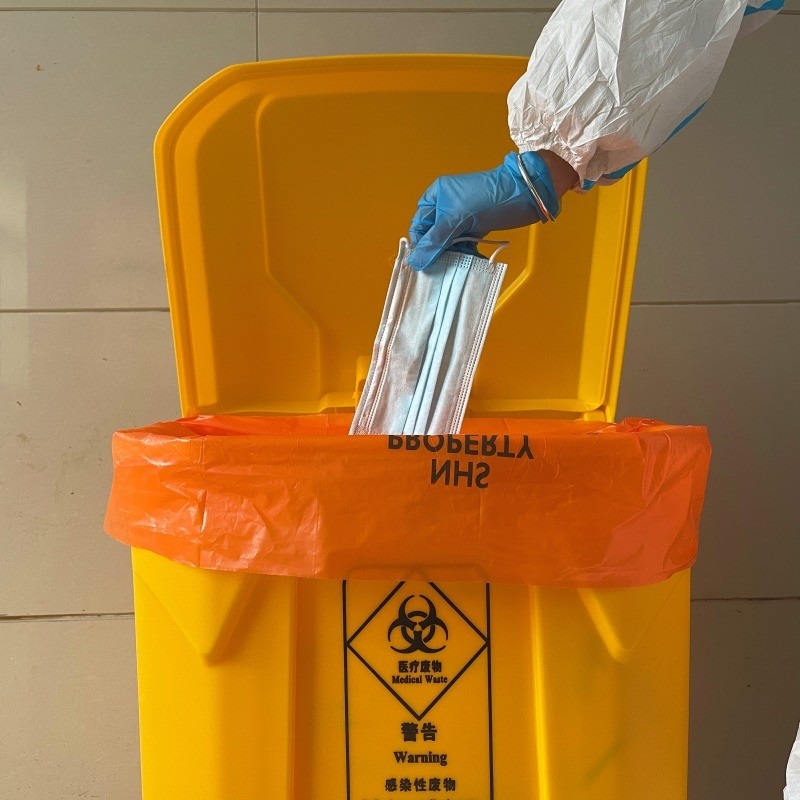 Fabrication de sacs à fond carré GRS sacs à ordures en plastique lourds pour la gestion des déchets