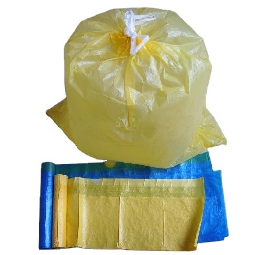Sacs d'emballage de déchets de cuisine grands et hauts verts ou personnalisés avec corde à rouleaux