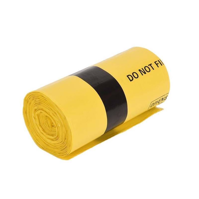 Sacs de déchets médicaux en plastique pour autoclave rouge jaune Sacs de déchets pour déchets biohazard Bag On Roll
